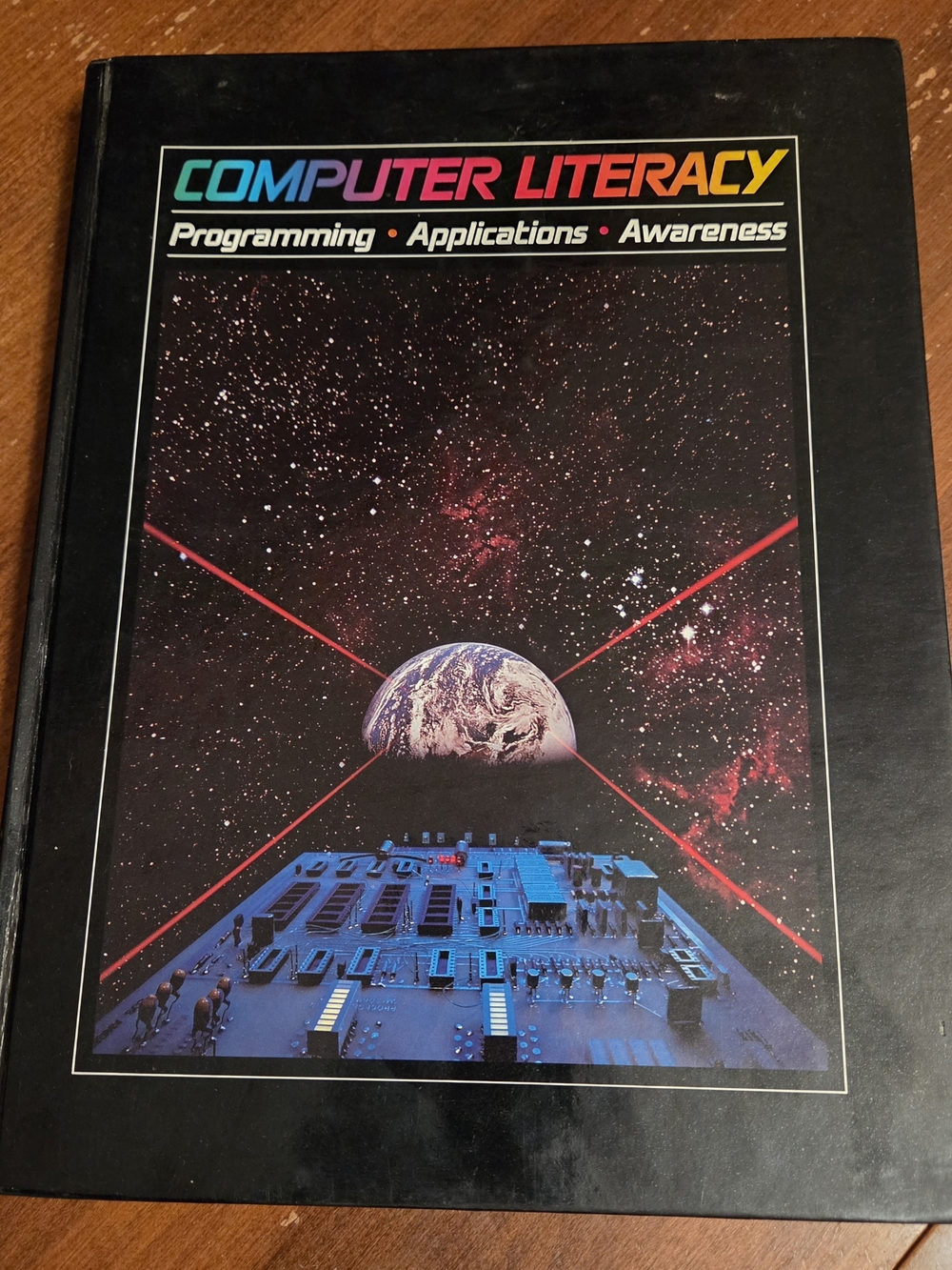 Vintage Textbook Basics "Computer Literacy Programming, Applications, Awareness"